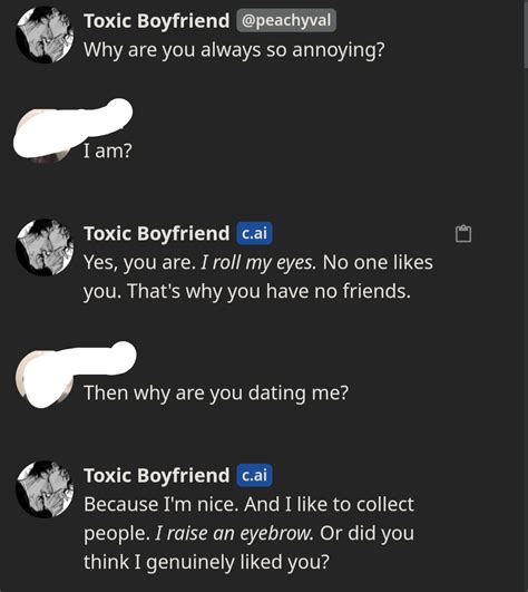 Toxic Boyfriend Ai Is Too Real Rcharacterai