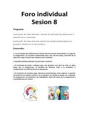 Creatividad E Innovacion Sesion Foro Individual Pdf Foro