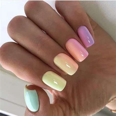 Colorful Pastel Ombre Nails Pictures Photos And Images For Facebook