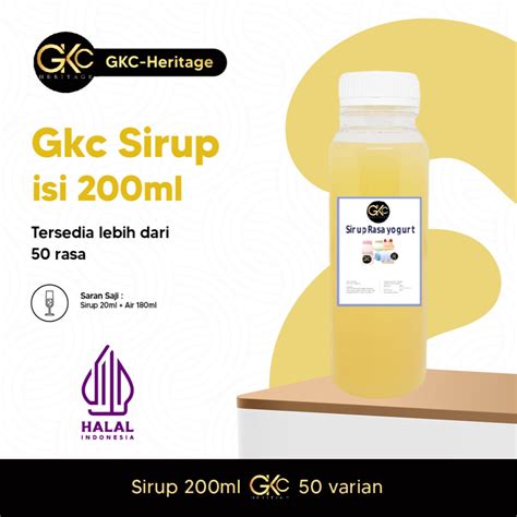 Jual Sirup Ml Aneka Rasa Gkc Heritage Syrup Minuman Campuran Kopi