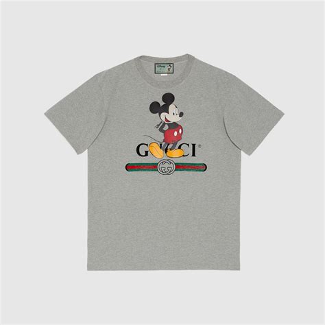 Disney X Gucci Oversize T Shirt In Grey Cotton GUCCI US