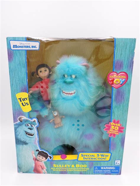 Monsters Inc Sulley And Boo Hug And Cuddle Interactive Friends Thinkway Disney New Ebay