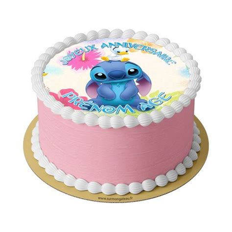 Disque Stitch Comestible D Coration De G Teau Personalis