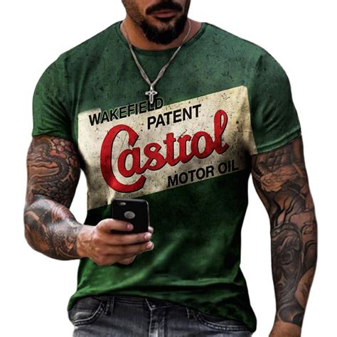 New Mens T Shirt Summer 3d Printing Automobile Parts Short Sleeved Oversized Short Sleeve