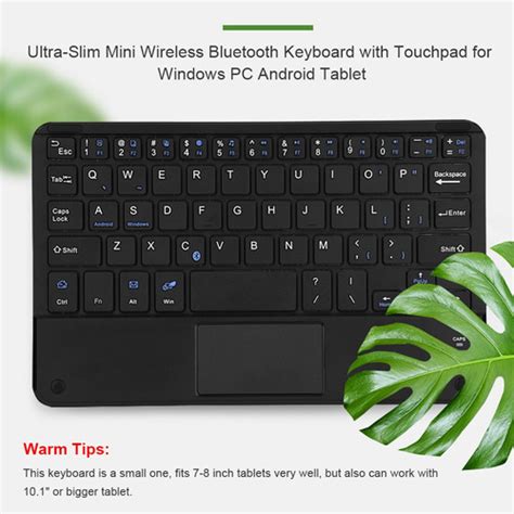 Teclado Inal Mbrico Ultradelgado Bluetooth Con Panel T Ctil Cuotas