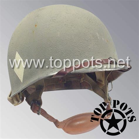 Wwii Us Army Aged Original M2 Paratrooper Airborne Helmet D Bale Shell