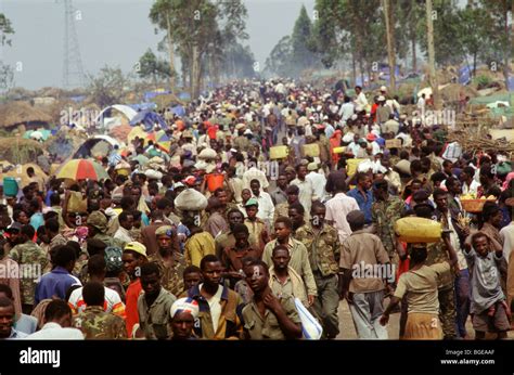 Kibumba Camp, Goma, Congo, August 1994; Soldiers from the defeated ...