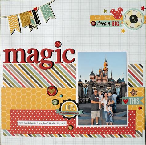 Magic Disney Scrapbook Disney Scrapbook Pages