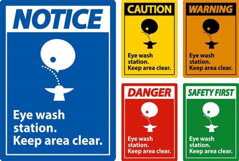 Eye Wash Station Requirements Vector Art Icons And Graphics For Free