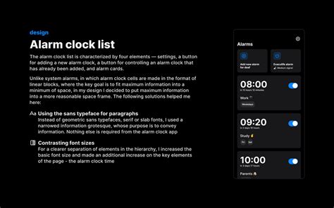 DeafClock — test case for alarm clock for deaf people on Behance