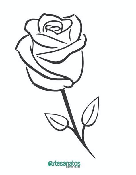 Desenhos Simples De Rosas A Lápis Para Crianças