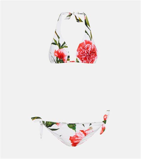 Dolce Gabbana Floral Triangle Bikini Dolce Gabbana