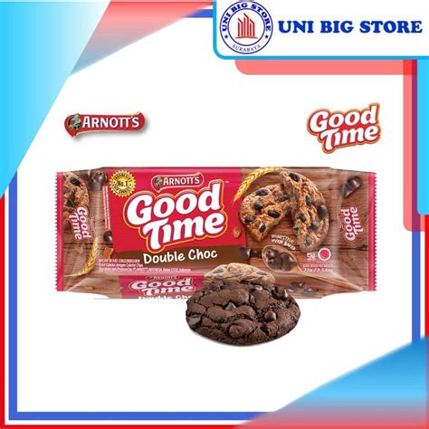 Jual Good Time DOUBLE CHOC Chocohips Cookies 72 Gr Kukis Coklat