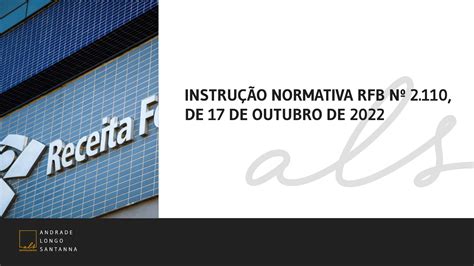 Instru O Normativa Rfb N De