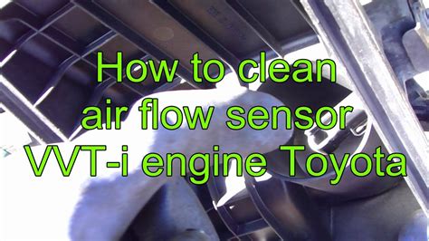 How To Clean MAF Air Flow Sensor VVT I Engine Toyota Corolla YouTube