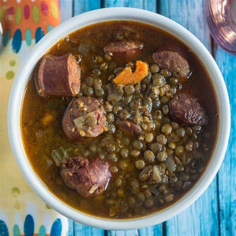 Pressure Cooker Lentil Sausage Soup Dadcooksdinner