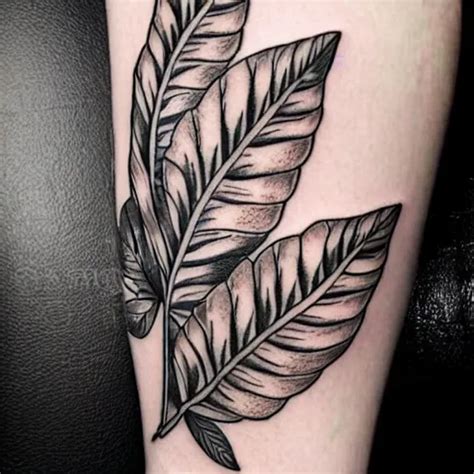 Black Line Tattoo Of Two Blueberries With Leaves Folk Stable Diffusion