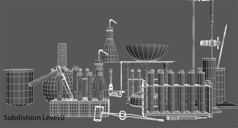 3d chemistry set model