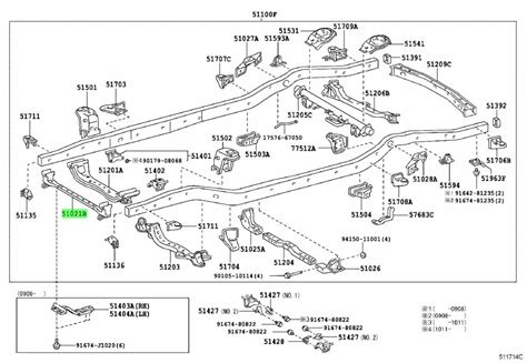 Buy Genuine Toyota Crossmember Sub Assy Frame