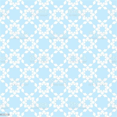 Floral Seamless Pattern Blue Backgrounds Stock Illustration Powder