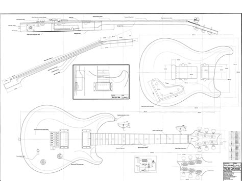 Prs Electric Guitar Plans To Make This Guitar Etsy Ireland