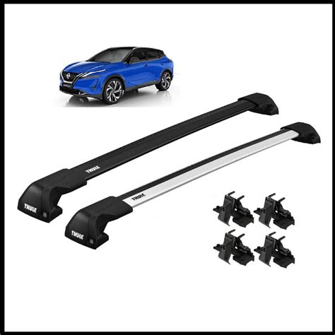 Wingbar Edge Nissan Qashqai J12 2021 Mit Einer Reling THULE