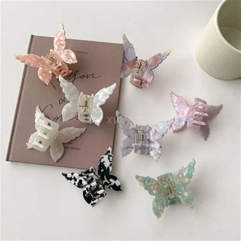 Mermaid Hair Clip Acetic Acid Unique Shape Butterfly Hairpin Clothing