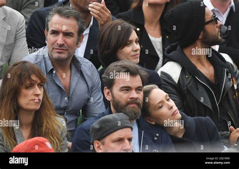 Jean Dujardin And Nathalie Pechalat Clovis Cornillac And His Wife