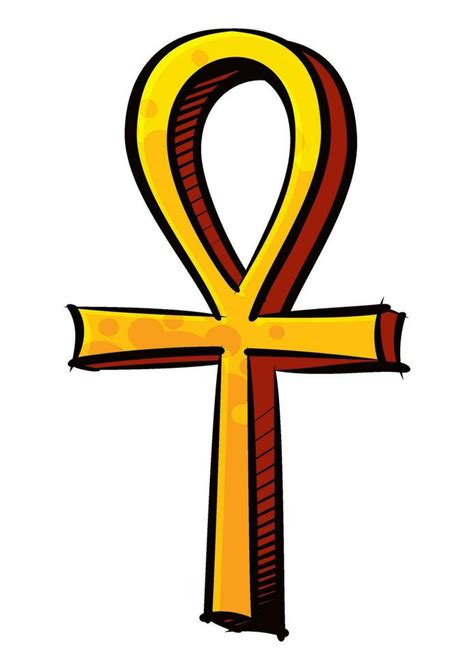 The Ankh Or Key Of Life Symbol Created In Graffiti Style 27189254