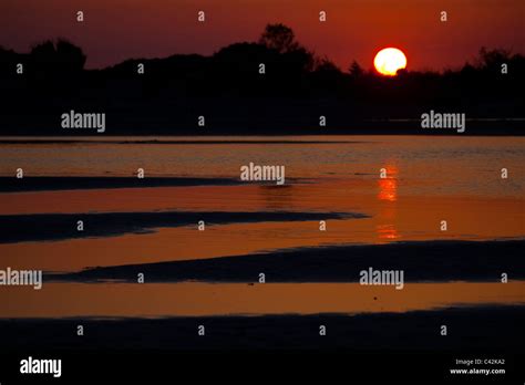 The famous Elafonisi beach on Crete, at sunset Stock Photo - Alamy