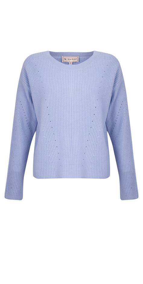 Van Kukil Cashmere Scoop Neck Jumper In Sky Blue