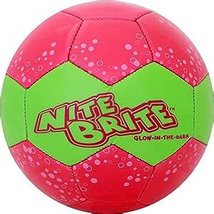 Amazon Baden Nite Brite Glow In The Dark Soccerball Pink Glow