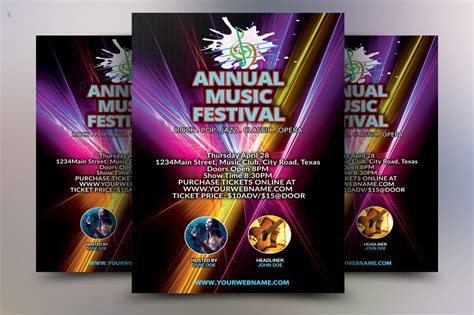 Music Concert Flyer Template By Ayme Designs Thehungryjpeg