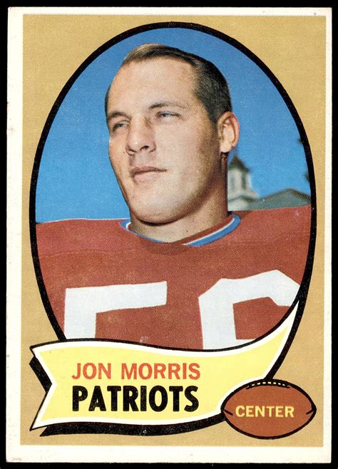 Amazon 1970 Topps 214 Jon Morris New England Patriots Football