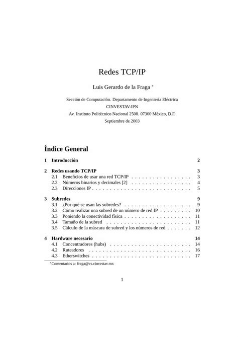 PDF Redes TCP IP Cs Cinvestav Mxcs Cinvestav Mx Fraga Cursos