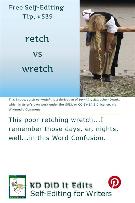 Word Confusion Retch Versus Wretch • Kd Did It