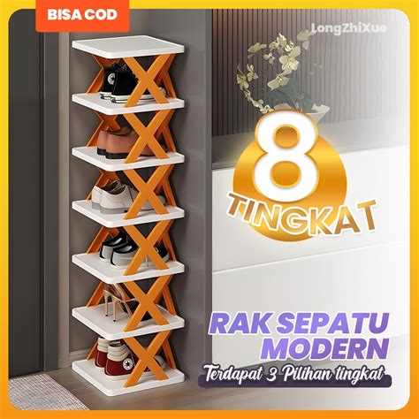 Jual Rak Sepatu Susun Tingkat Serbaguna Tempat Penyimpanan Sepatu