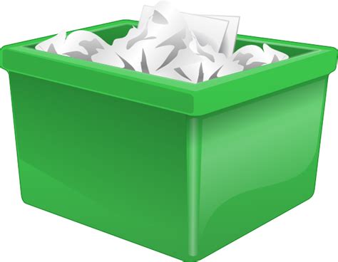 Green Plastic Bin Clip Art At Vector Clip Art Online