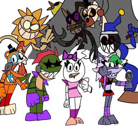 Fnaf sb (the actual characters not just bots)(MIGHT do the bots later ...