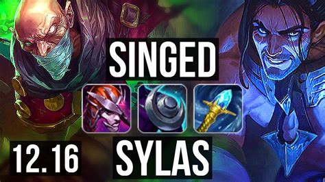 Singed Vs Sylas Mid Winrate Dominating Euw Master