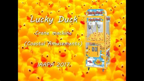 Lucky Duck Crane Machine By Coastal Amusements Iaapa 2017 Youtube