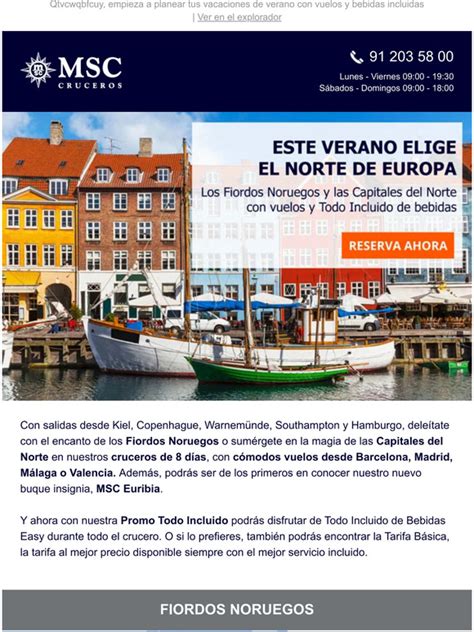 MSC Cruises El Norte De Europa Te Espera Con Vuelos Y Todo