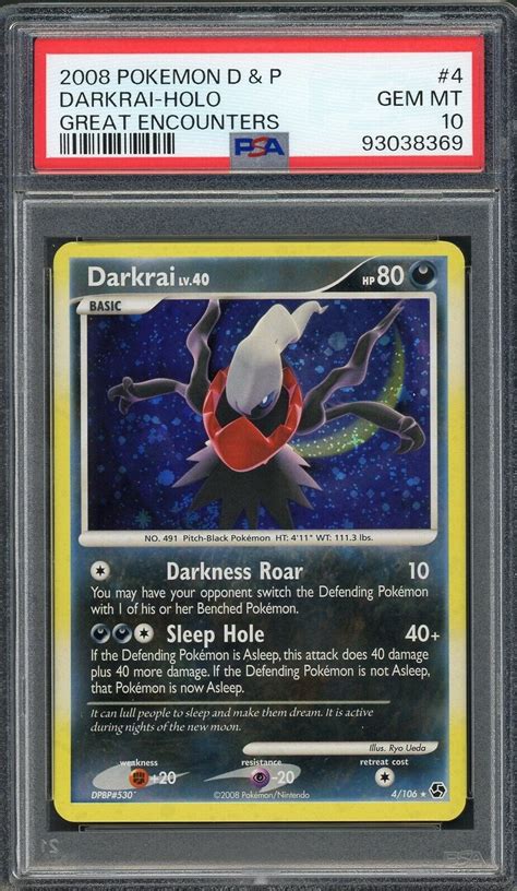 Psa Darkrai Great Encounters Holo Pokemon Card B Ebay