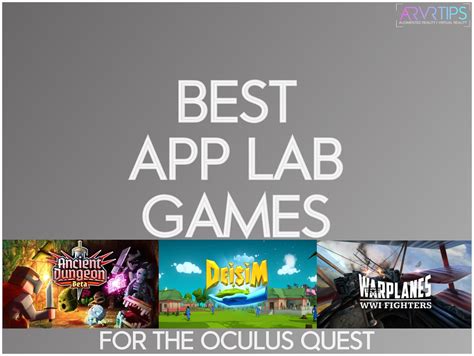 App Lab Free Games Sidequest Is The Early Access Layer For Virtual