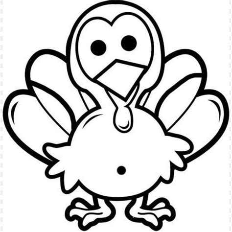 Turkey Thanksgiving Clipart Black and White : r/clipartfree