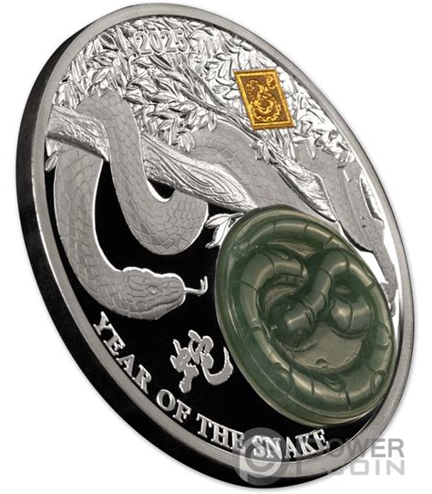 Snake Jade Chinese Lunar Year Oz Monnaie Argent Francs Burundi