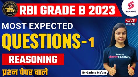 Reasoning Most Expected Questions Rbi Grade B Rbi Grade B