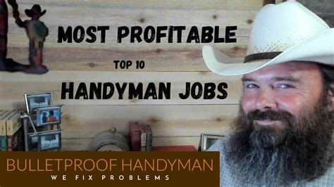 Top 10 Most Profitable Handyman Jobs YouTube