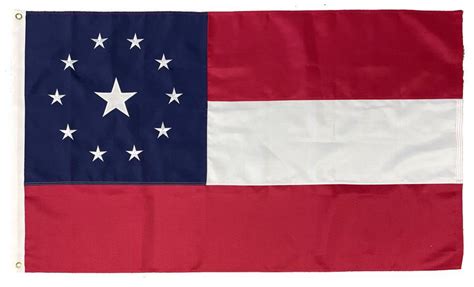 1st National Confederate 11 Star Flag 3×5 2 Ply Polyester I Americas