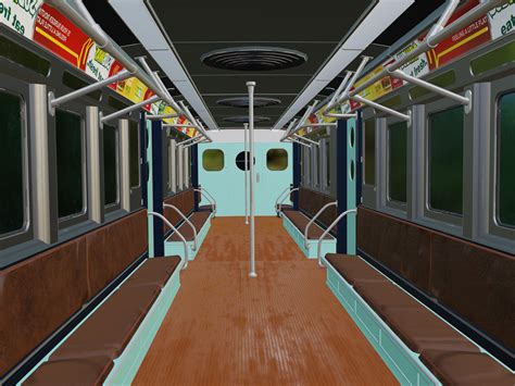 ArtStation - NYC Subway Car Interior | Game Assets